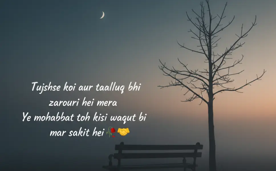 Hindi Sad Shayari in English